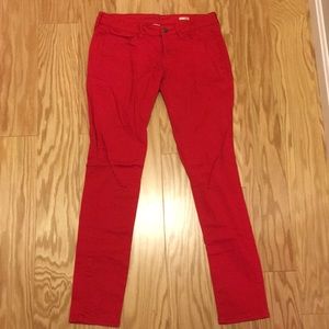 Red Arizona super skinny jean. Size 7.